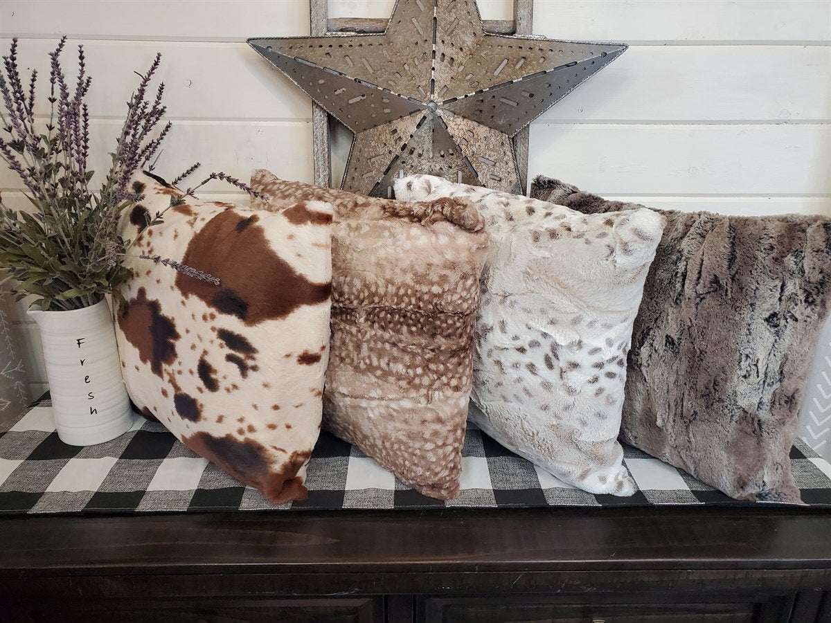 Decorative Minky Pillow Covers