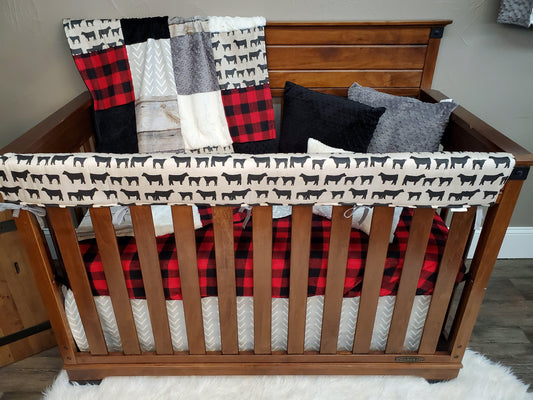 Ready to Ship Boy Crib Bedding - Angus Bedding Set - DBC Baby Bedding Co 