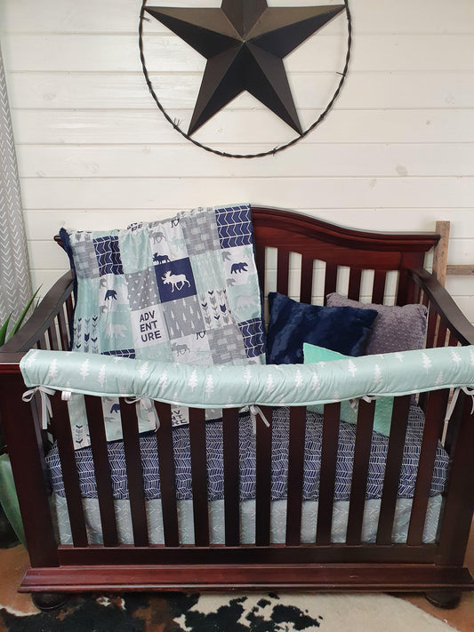 Labor Day 4PC Set Sale - Moose Bear Collection - DBC Baby Bedding Co 