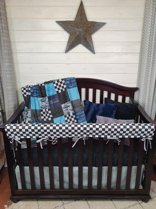 Labor Day 4PC Set Sale - Muscle Car Collection - DBC Baby Bedding Co 