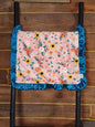 Live Blanket Sale - 18" Lovey Flower Garden and Coral Snowy Owl Minky - DBC Baby Bedding Co 